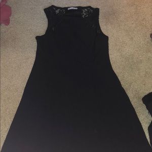 Black dress with lace